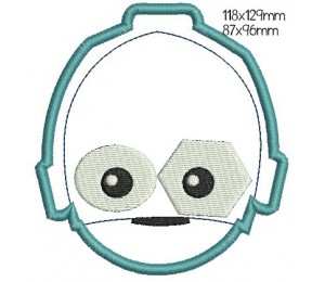 StickmStickmuster - Roboter Robo Kopf Appli